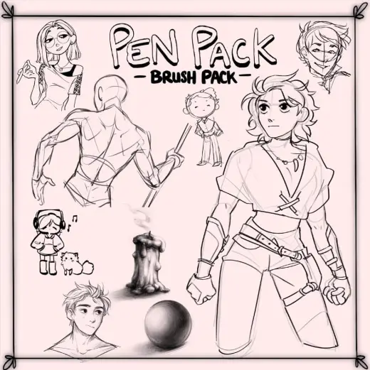 FREE Procreate Pen Pack — Procreate brush