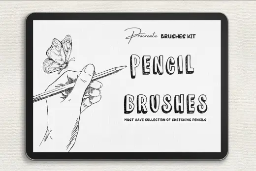 10 Pencil Brushes For Procreate — Procreate brush
