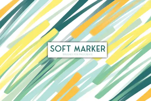 FREE Soft Marker Procreate brushes — Procreate brush