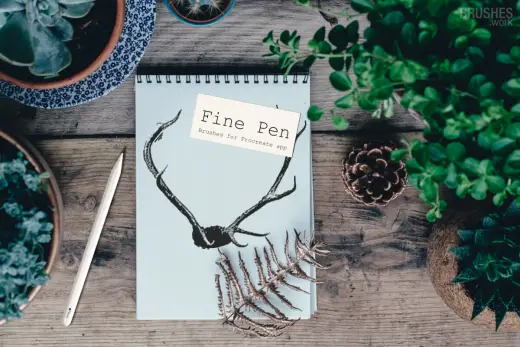 Fine pen FREE Procreate brush — Procreate brush