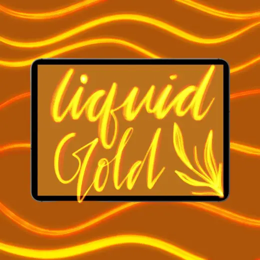 Procreate Brush – Liquid Gold Metallic Shimmer — Procreate brush