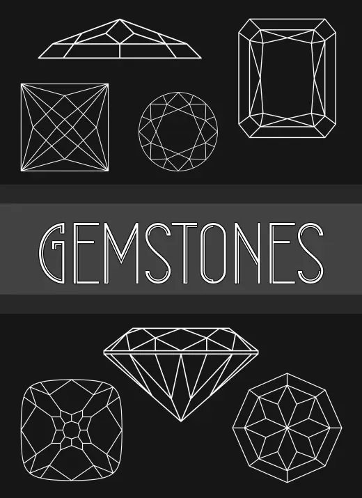 Gemstones — Procreate brush