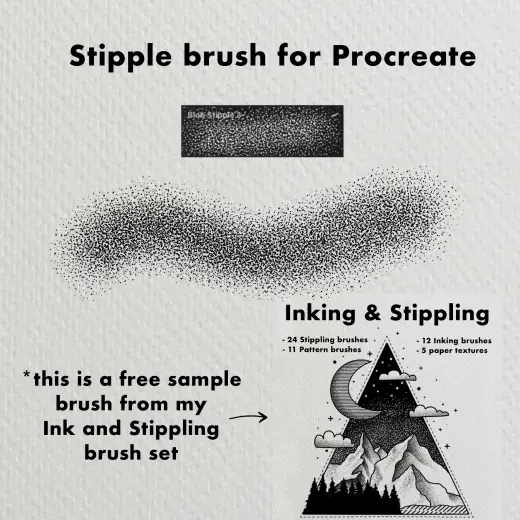 Free stipple brush for Procreate — Procreate brush