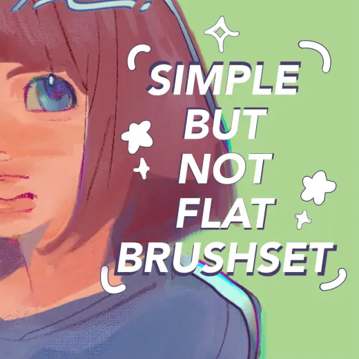 Simple but not flat procreate brushset — Procreate brush