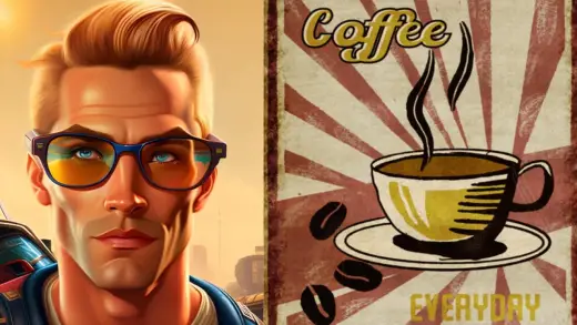Retro-Coffee — Procreate brush