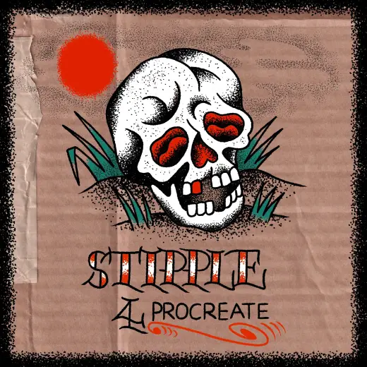 Stipple Procreate brush set — Procreate brush