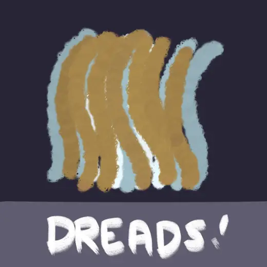 Hair Dreads Procreate Brush — Procreate brush