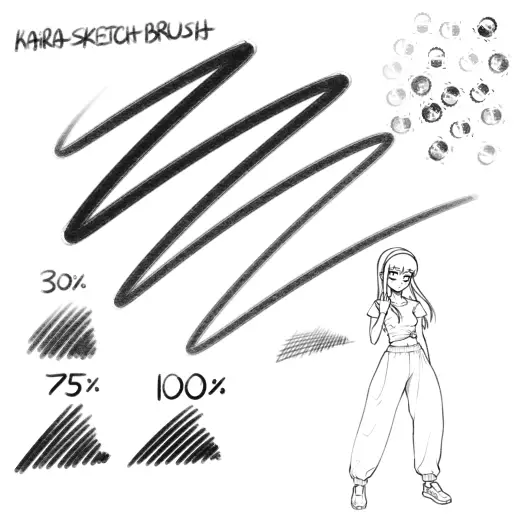 KAiRA SKETCH BRUSH — Procreate brush