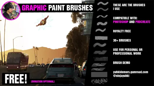 GRAPHIC PAINT BRUSHES — Procreate brush