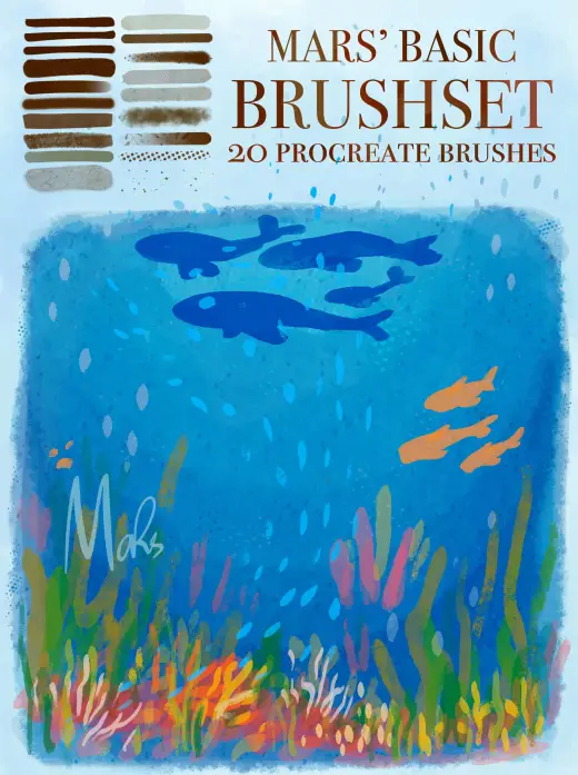 Basic Brushset for Procreate — Procreate brush
