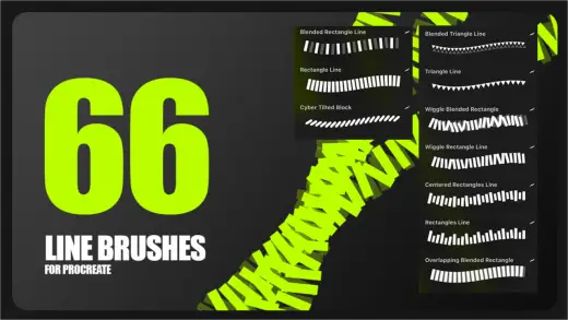 Line Brushes for Procreate — Procreate brush