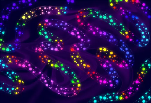 Bubble Rainbow Star Brush — Procreate brush