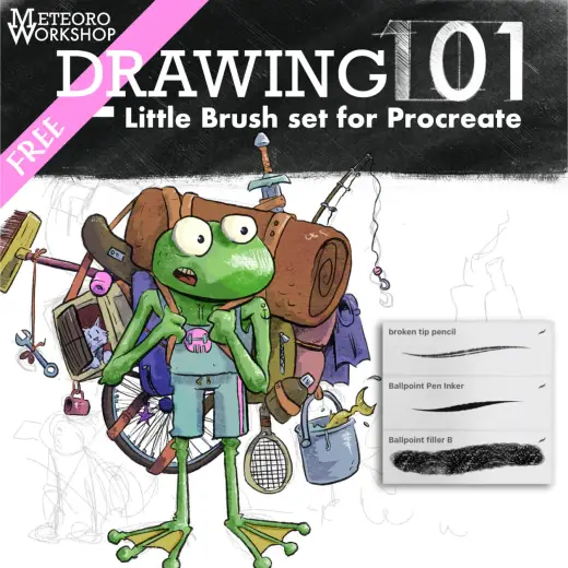 Free Little Brush set for Procreate — Procreate brush