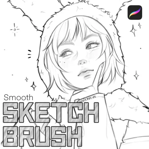 Smooth Sketching Brush for Procreate | FREE — Procreate brush