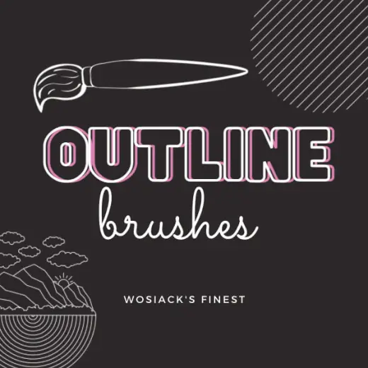 Outline brushes pack — Procreate brush