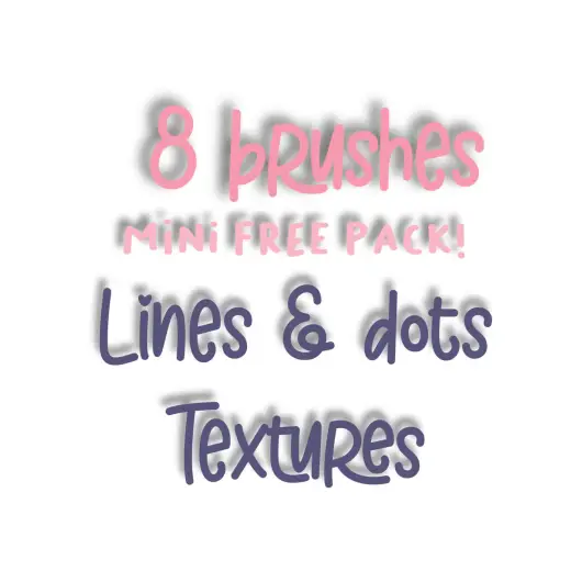 Lines & dots textures mini FREE pack — Procreate brush