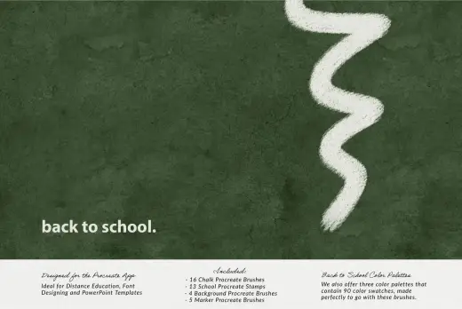 Back to School Procreate Kit — Procreate brush