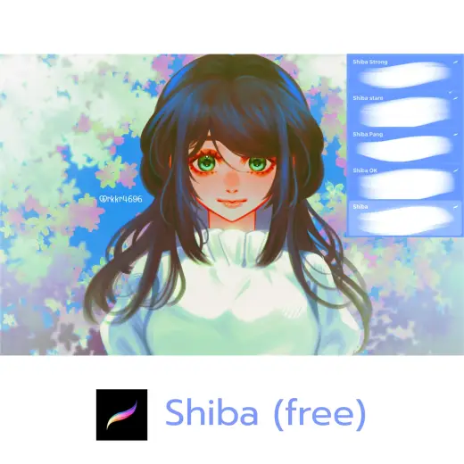 Free Procreate Brushes Shiba — Procreate brush
