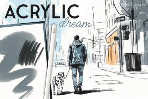 Acrylic dream — Procreate brush