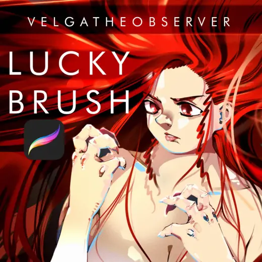 Velga’s Lucky Brush for Procreate — Procreate brush