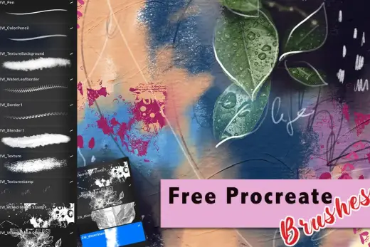 Free Procreate Brush Set – Mixed Media Brush Set — Procreate brush