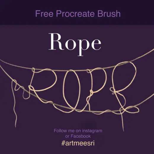 Rope styled brush — Procreate brush