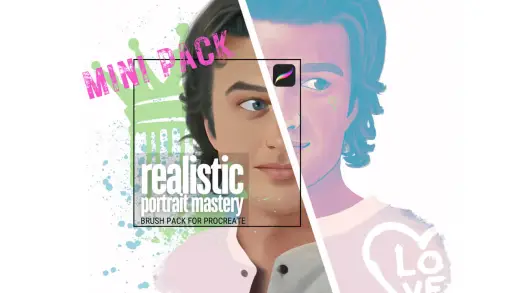 Mini Realistic Portrait Mastery Brush Pack — Procreate brush