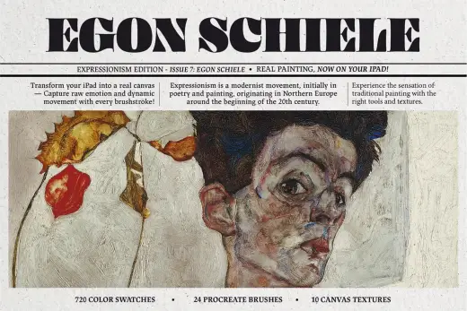 Egon Schiele Procreate Kit — Procreate brush