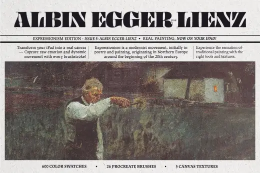 Albin Egger-Lienz Procreate Kit — Procreate brush