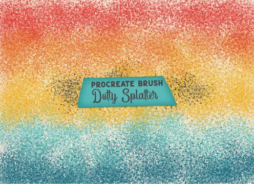 Free Procreate Dotty Splatter Brush — Procreate brush