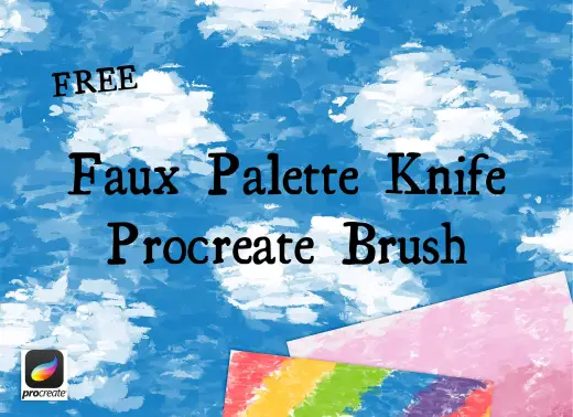 Free Procreate Faux Palette Knife Brush — Procreate brush