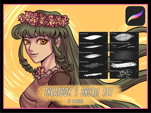 TreatBox 3: Illustration Brushes for Procreate — Procreate brush