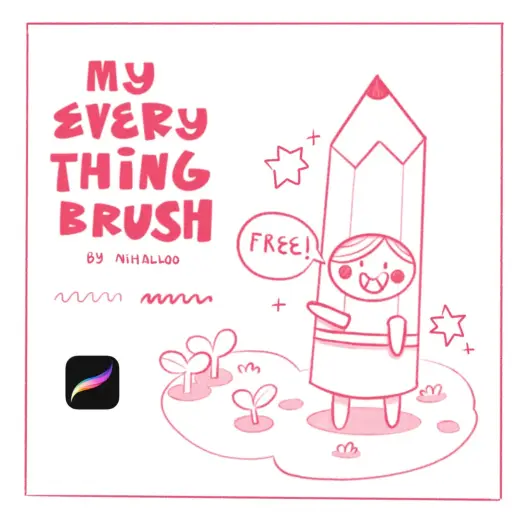 PROCREATE | My Everything Pencil Brush — Procreate brush