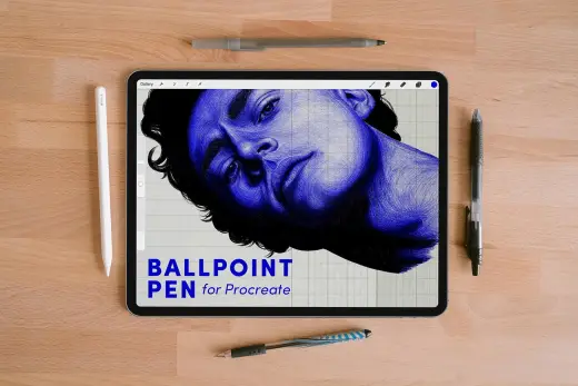 Ballpoint Pen – Free Procreate Brush — Procreate brush