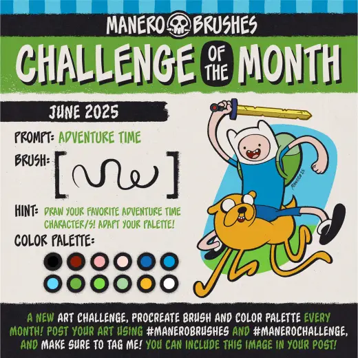 Challenge of the Month [June 2025] — Procreate brush