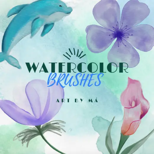 Watercolor Brushes for Procreate — Procreate brush