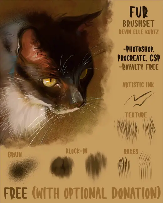 Fur Brushset — Procreate brush