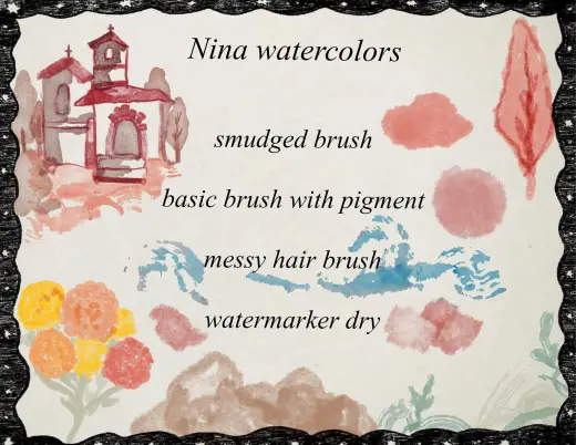 Procreate Nina new watercolor brushes — Procreate brush