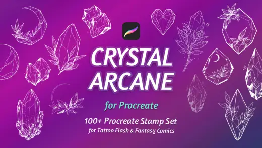 Crystal Arcane for Procreate — Procreate brush