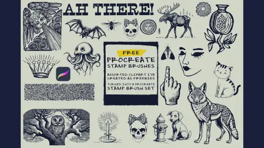 Free Procreate Stamp Brushes Set — Procreate brush