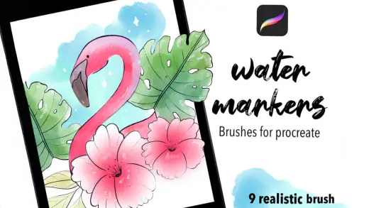 Watercolor Procreate Markers — Procreate brush