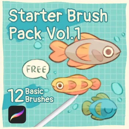 Starter Brush Pack FREE Procreate brushes — Procreate brush