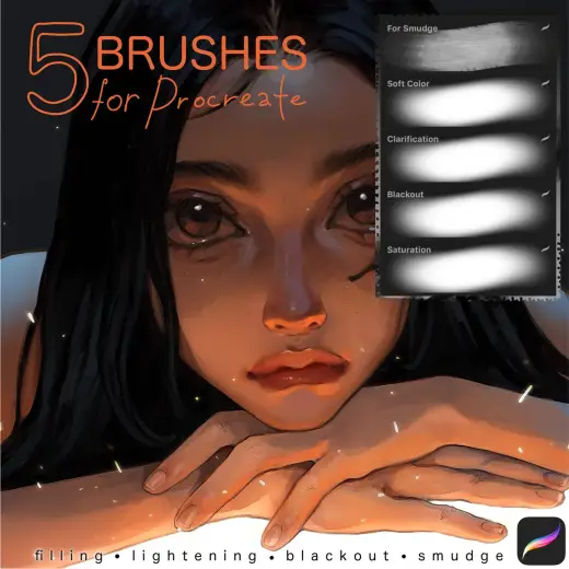 5 procreate brushes FREE — Procreate brush