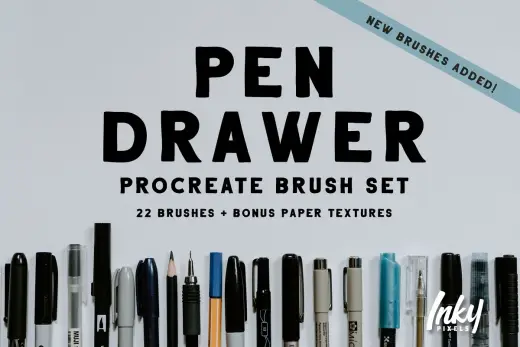 [Paid] Pen Drawer Procreate Brush Set — Procreate brush