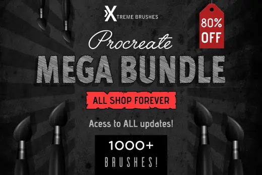 [Paid] Procreate MEGA BUNDLE! (1K+ BRUSHES) — Procreate brush