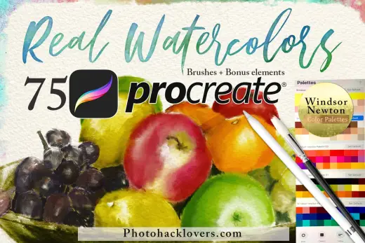[Paid] 75 Procreate Watercolor Brush Bundle — Procreate brush