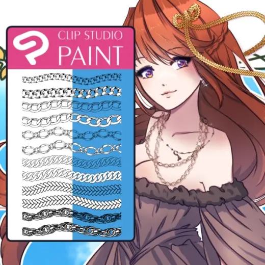 Chain Brush for Clip Studio Paint — Clip Studio Paint brush