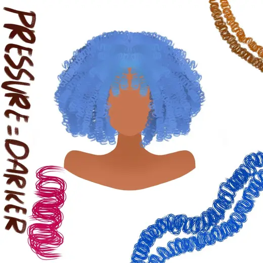 Curly brush :3 darker with pressure — Krita brush