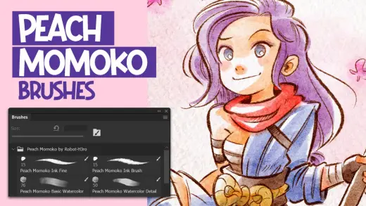 Peach Momoko Photoshop Brushes — Photoshop brush