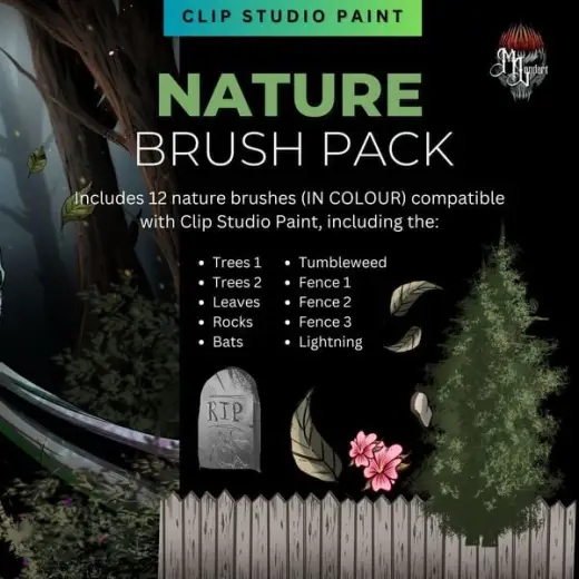 Nature Brush Pack I — Clip Studio Paint brush